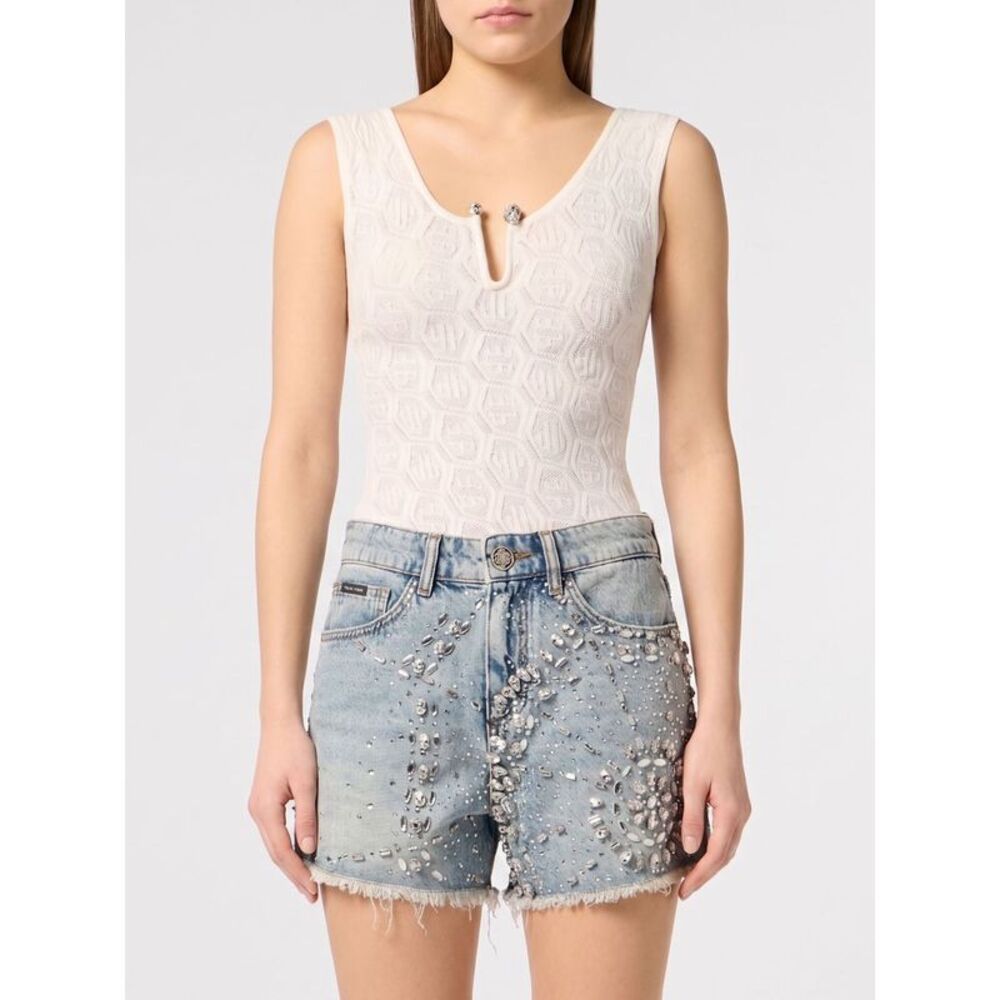 Philipp Plein Top Woman White